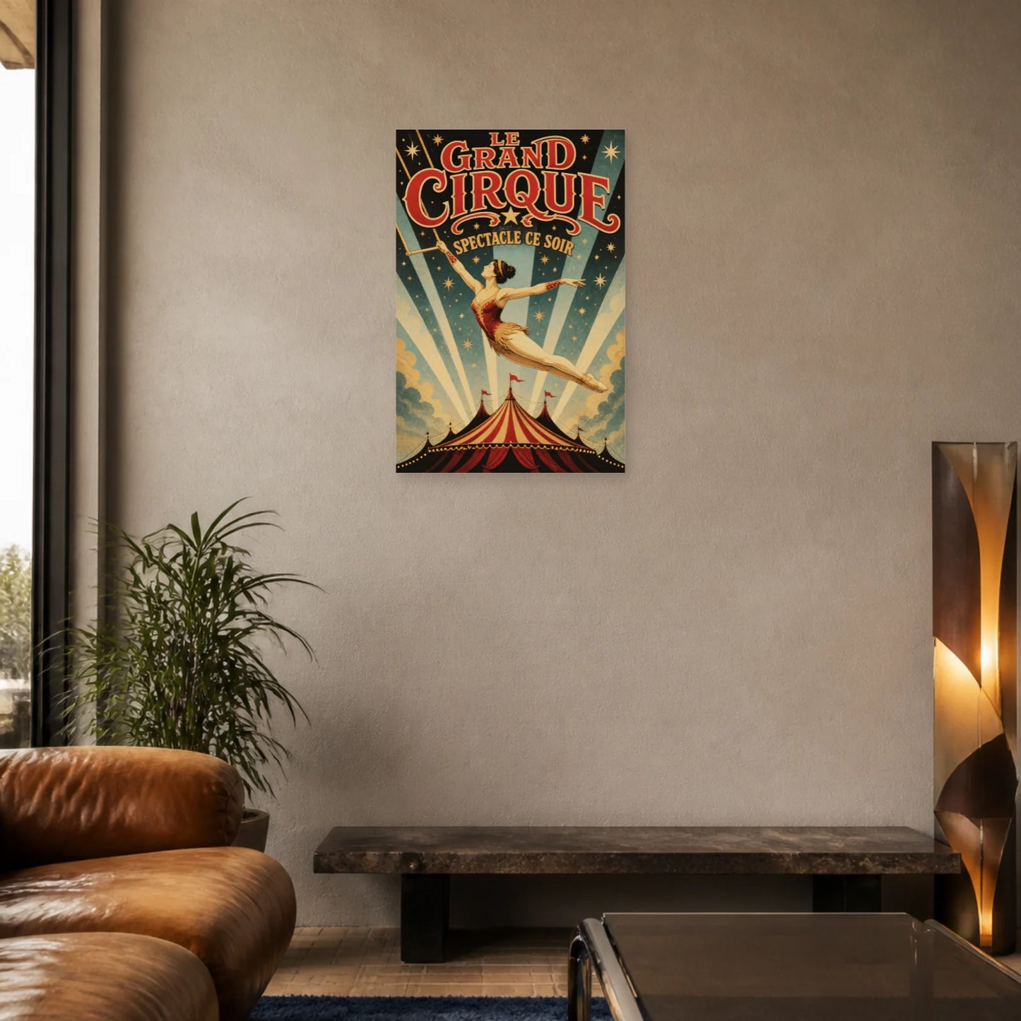 Affiche Le Grand Cirque – Spectacle Ce Soir dans un salon - Art Virtuoso