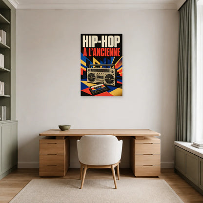 Affiche Hip-hop - A l ancienne dans un bureau - Art Virtuoso