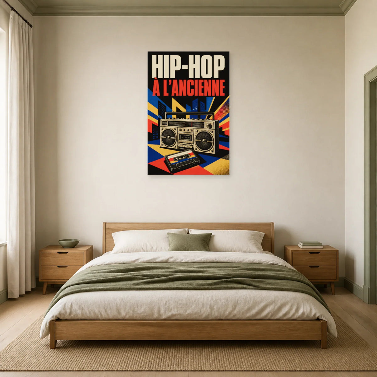 Affiche Hip-hop - A l ancienne dans une chambre - Art Virtuoso
