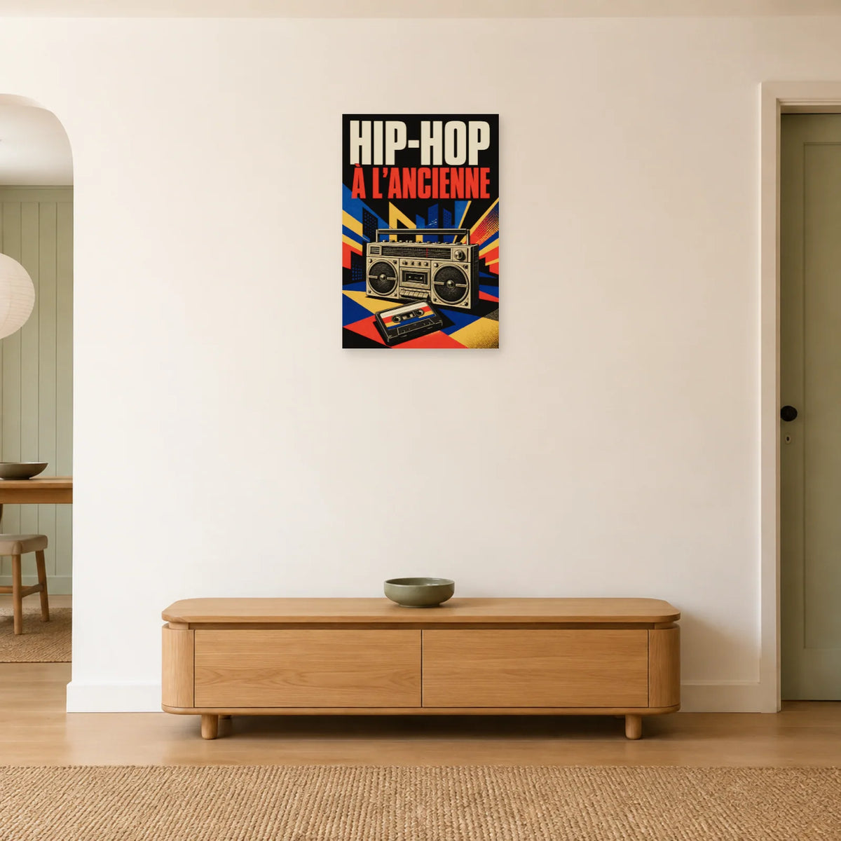 Affiche Hip-hop - A l ancienne dans une entrée ou un couloir - Art Virtuoso