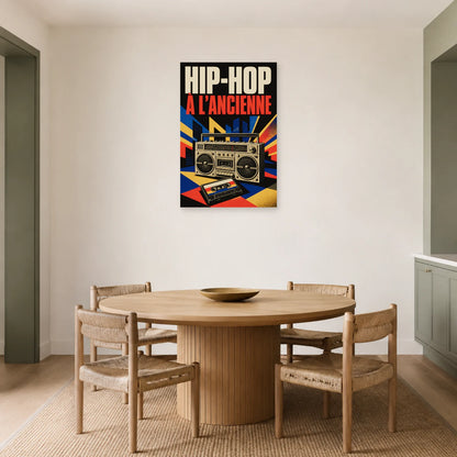 Affiche Hip-hop - A l ancienne dans une salle à manger - Art Virtuoso