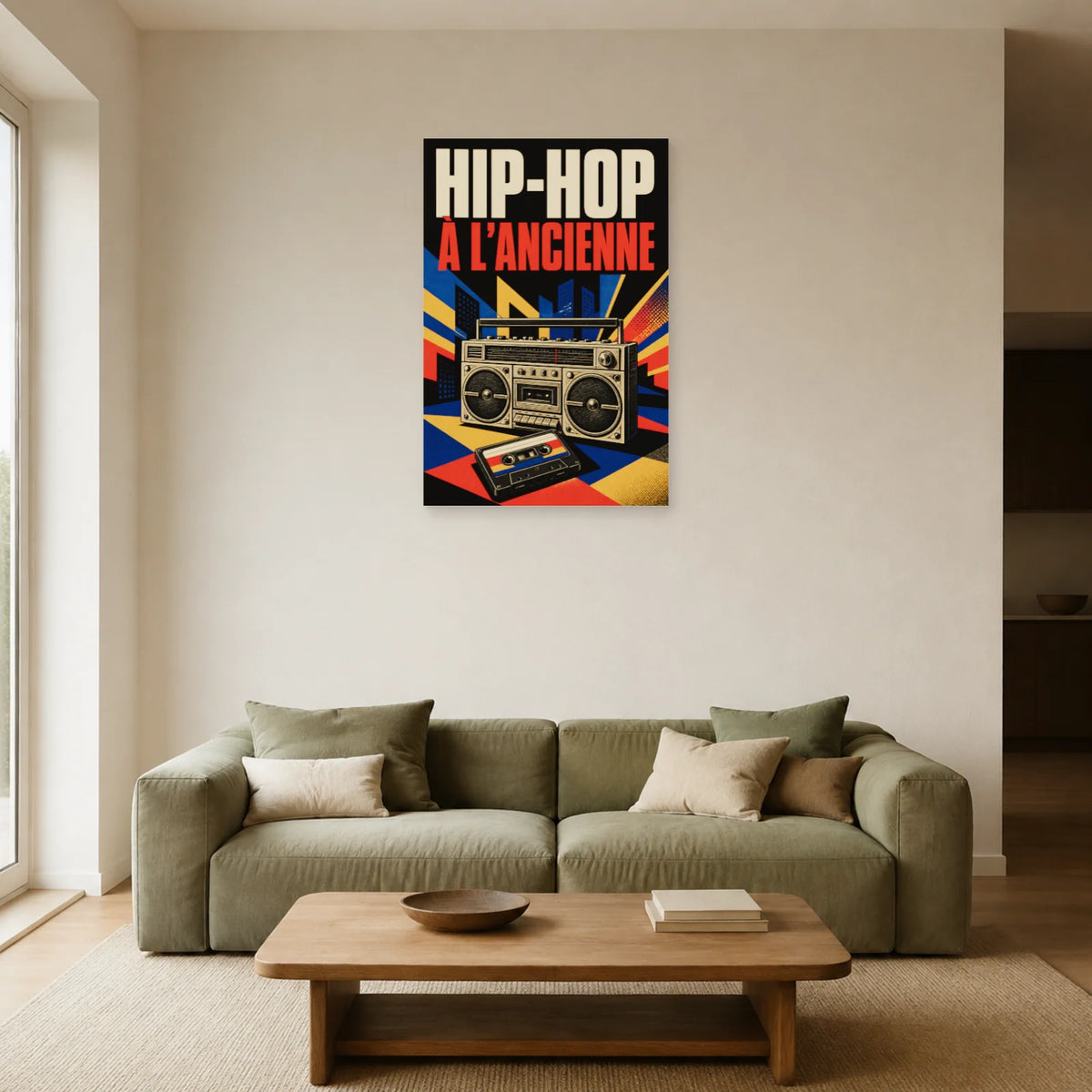 Affiche Hip-hop - A l ancienne dans un salon - Art Virtuoso
