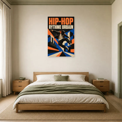 Affiche Hip-hop - Rythme urbain dans une chambre - Art Virtuoso