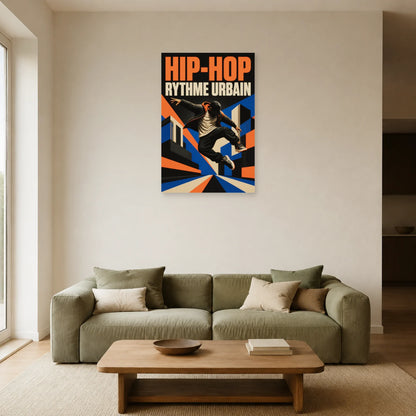 Affiche Hip-hop - Rythme urbain dans un salon - Art Virtuoso