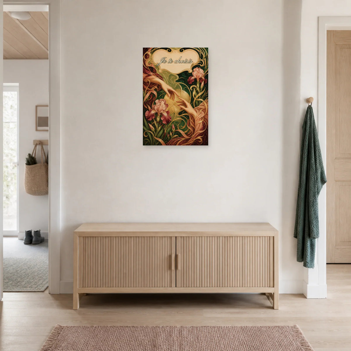 Affiche Je te choisis - Histoire d’amour dans une entrée ou un couloir - Art Virtuoso