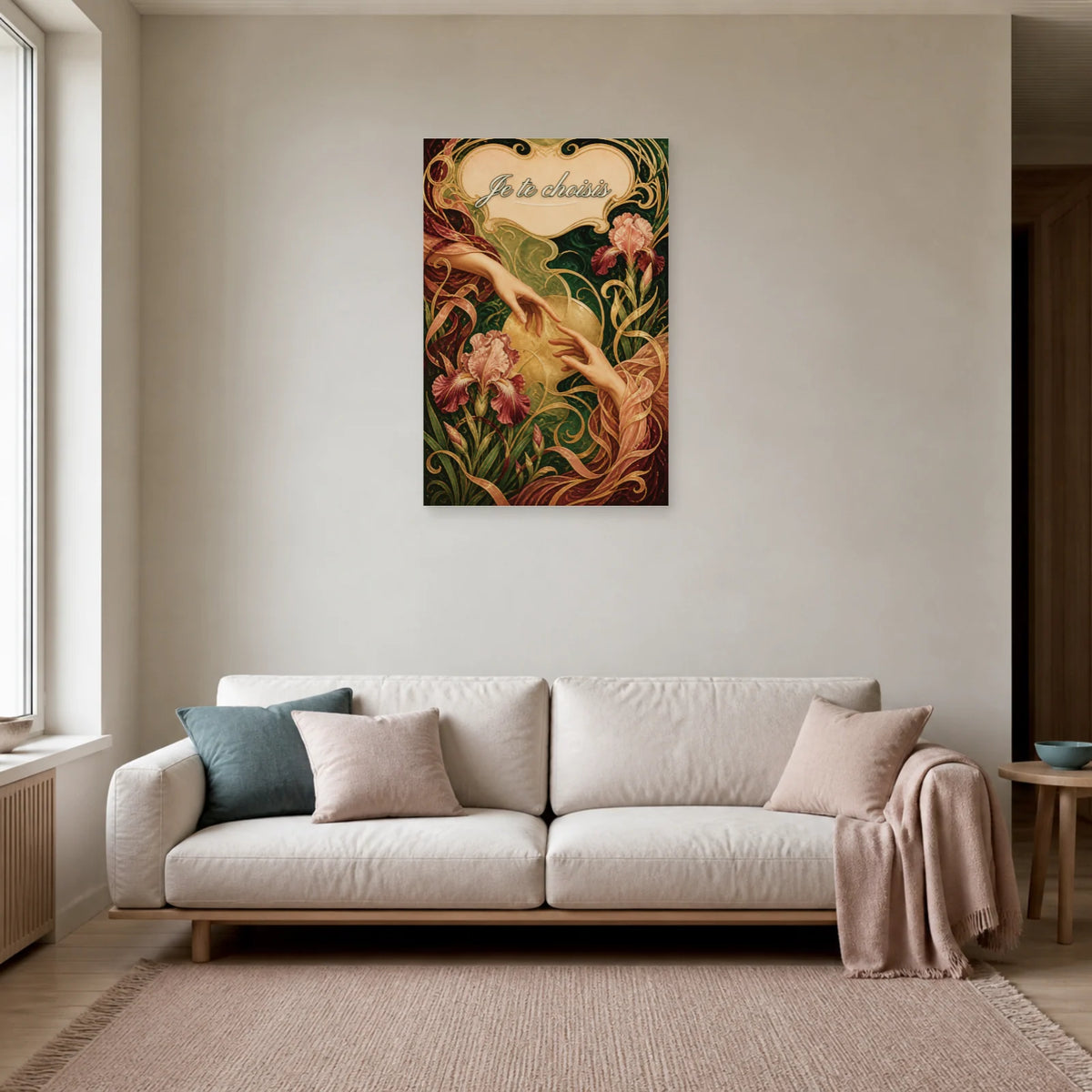 Affiche Je te choisis - Histoire d’amour dans un salon - Art Virtuoso