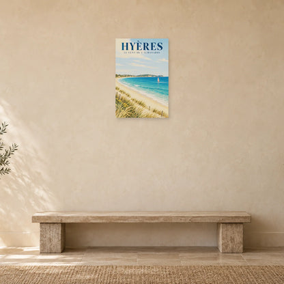 Affiche Hyères - Le vent de l'Almanarre dans une entrée ou un couloir - Art Virtuoso