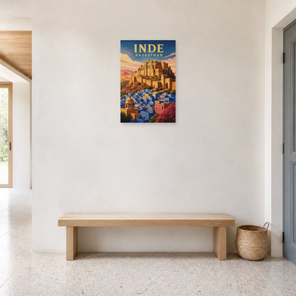 Affiche Inde – Rajasthan dans une entrée ou un couloir - Art Virtuoso