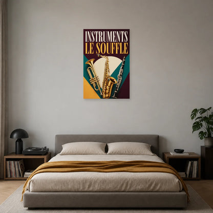 Affiche Instruments - Le souffle dans une chambre - Art Virtuoso
