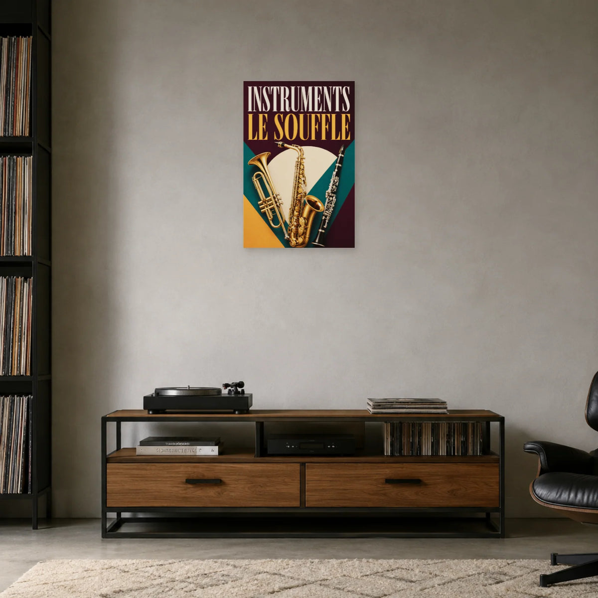 Affiche Instruments - Le souffle dans une entrée ou un couloir - Art Virtuoso