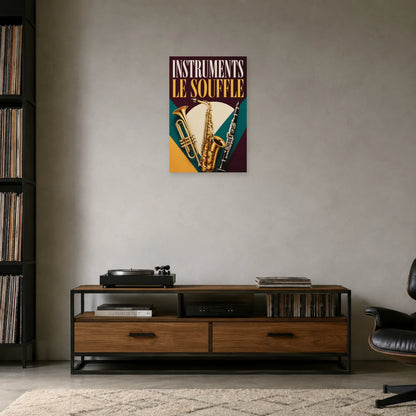 Affiche Instruments - Le souffle dans une entrée ou un couloir - Art Virtuoso