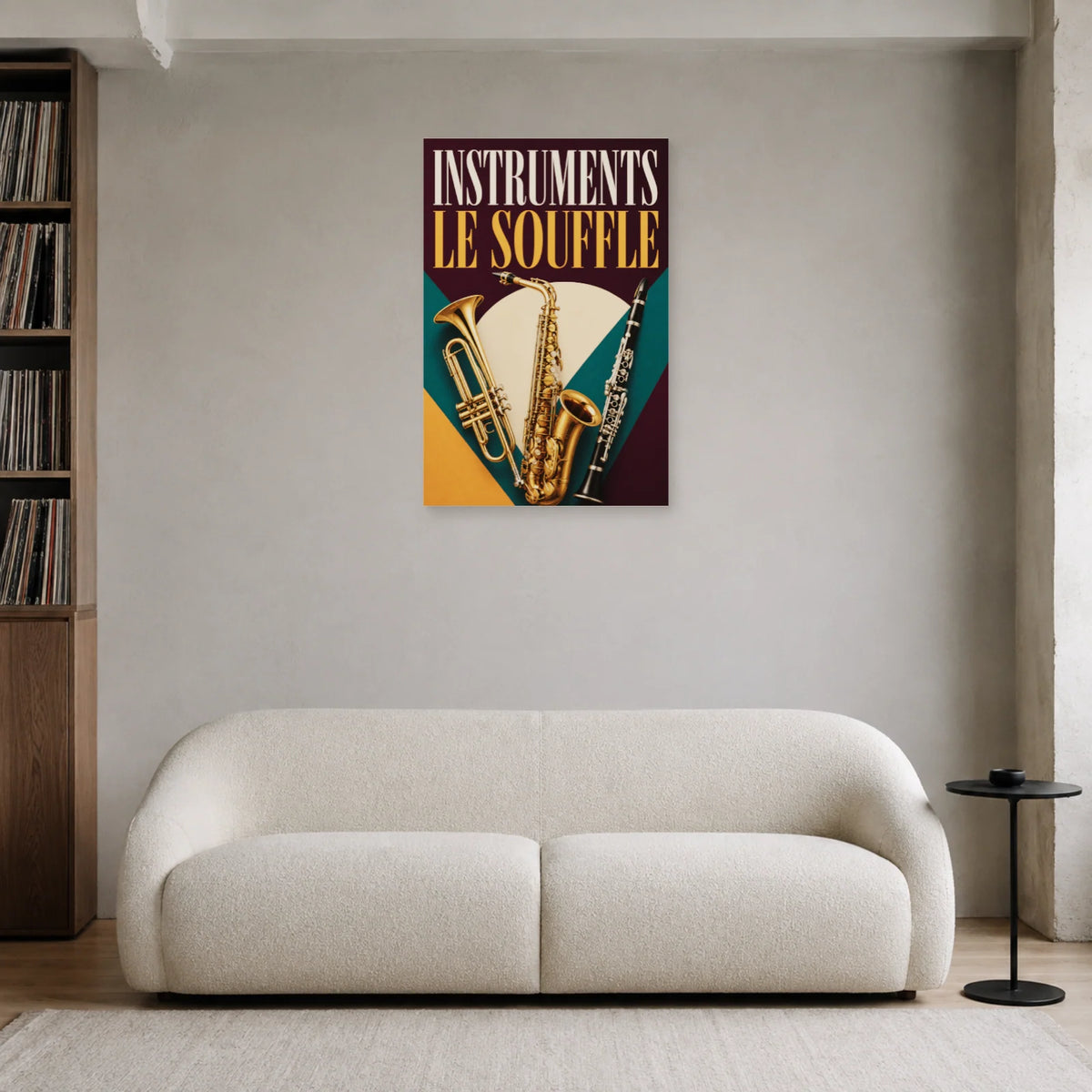 Affiche Instruments - Le souffle dans un salon - Art Virtuoso