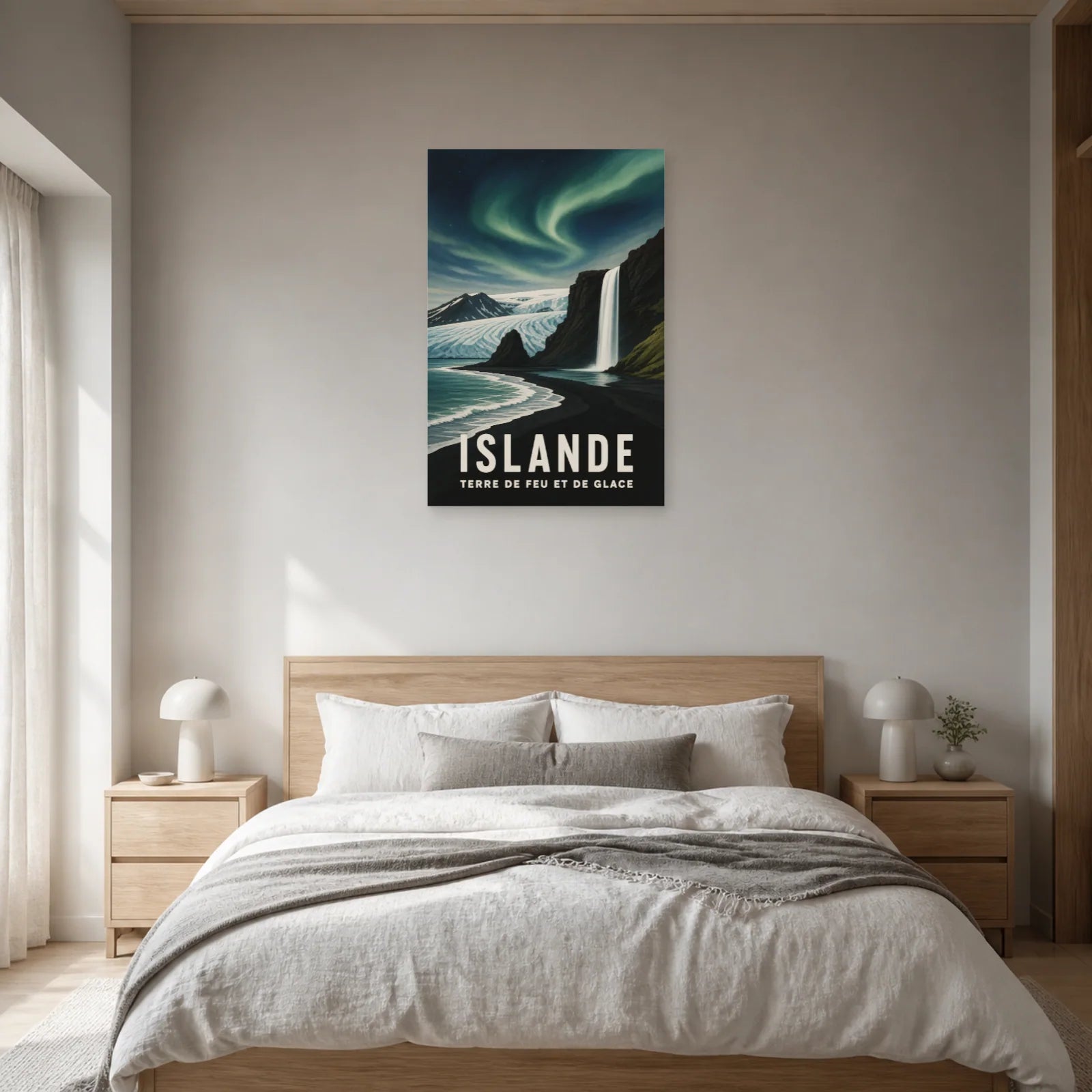 Affiche Islande – Terre de Feu et de Glace dans une chambre - Art Virtuoso