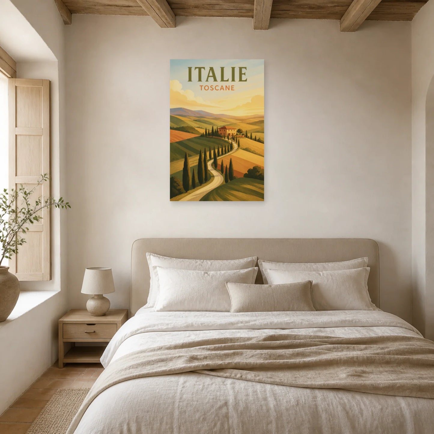 Affiche Italie – Toscane dans une chambre - Art Virtuoso