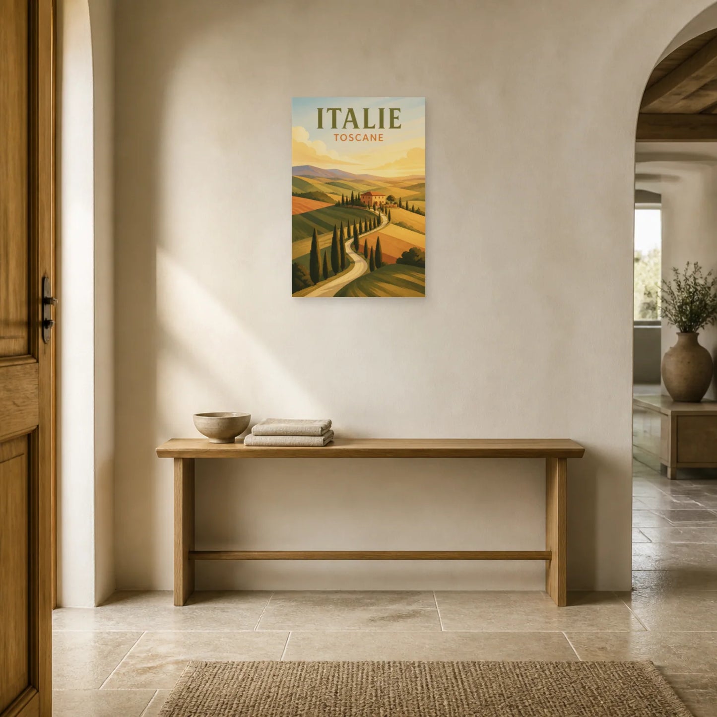 Affiche Italie – Toscane dans une entrée ou un couloir - Art Virtuoso