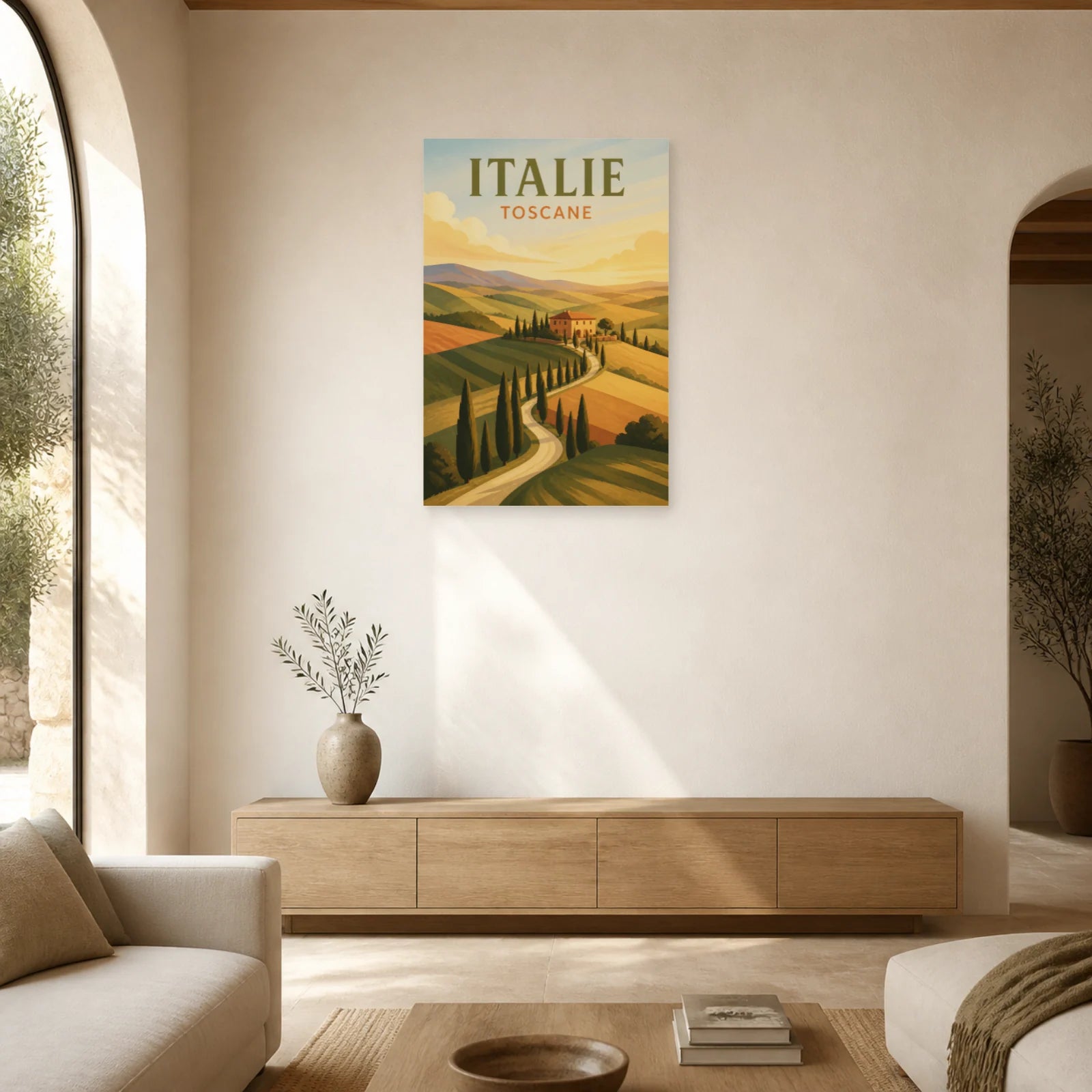Affiche Italie – Toscane dans un salon - Art Virtuoso