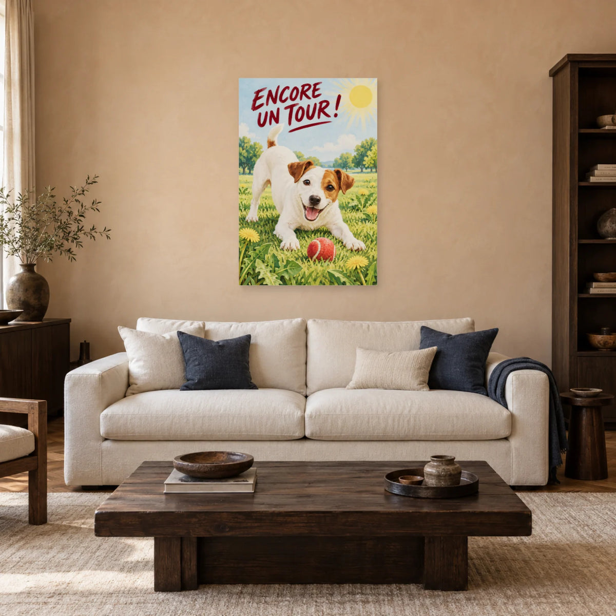 Affiche Jack russell - Encore un tour dans un salon - Art Virtuoso