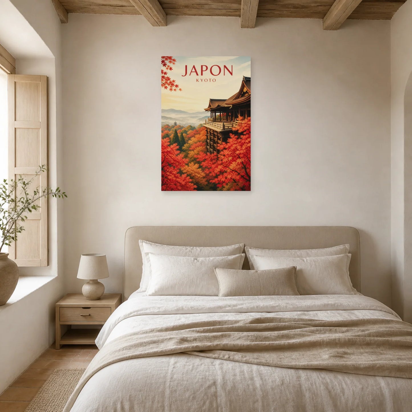 Affiche Japon – Kyoto dans une chambre - Art Virtuoso