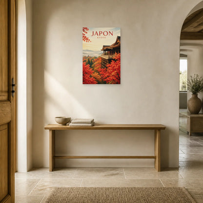 Affiche Japon – Kyoto dans une entrée ou un couloir - Art Virtuoso
