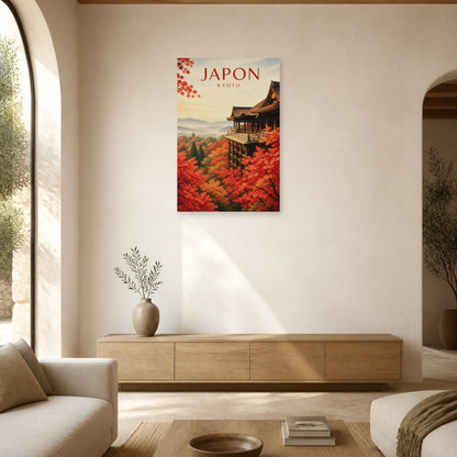 Affiche Japon – Kyoto dans un salon - Art Virtuoso