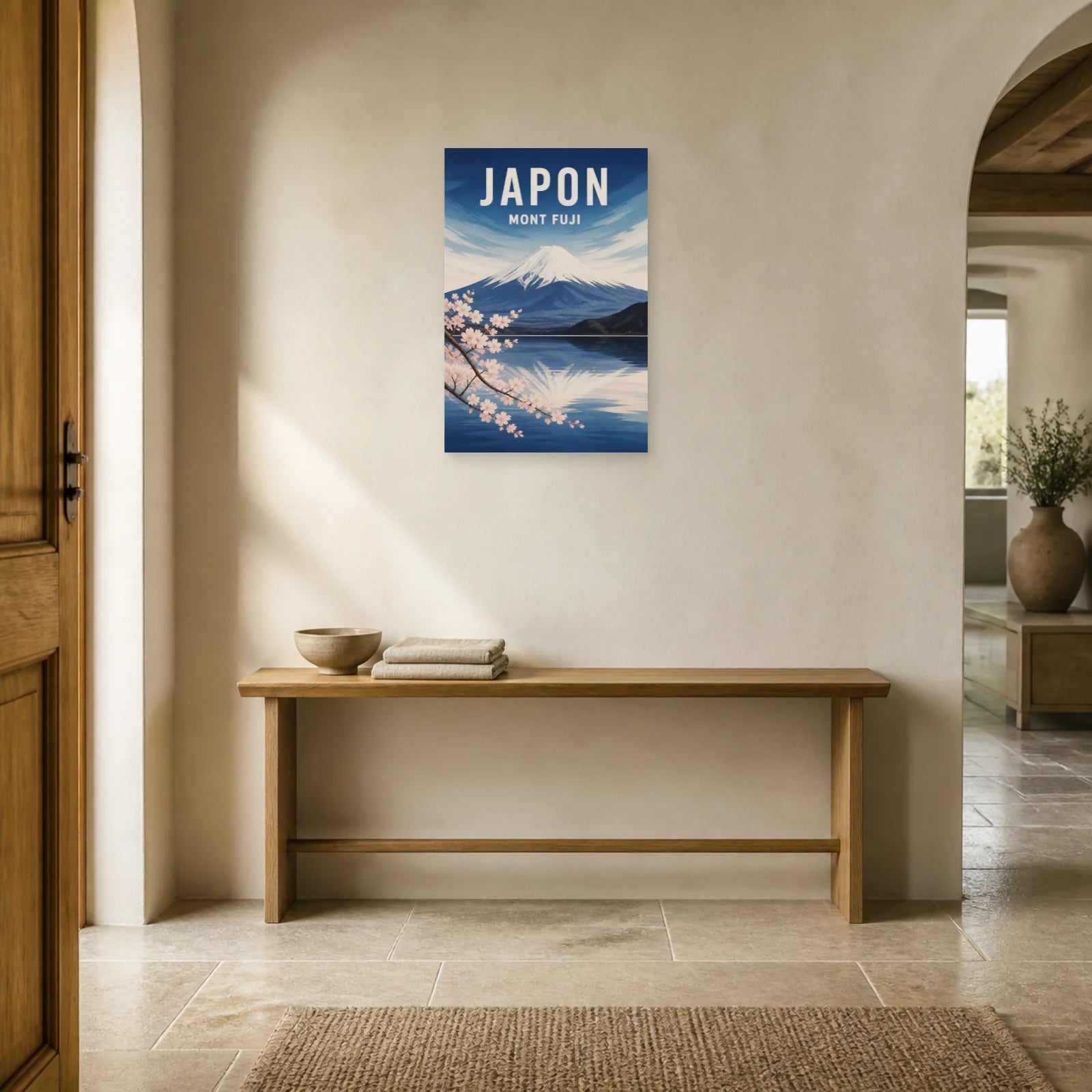 Affiche Japon – Mont Fuji dans une entrée ou un couloir - Art Virtuoso