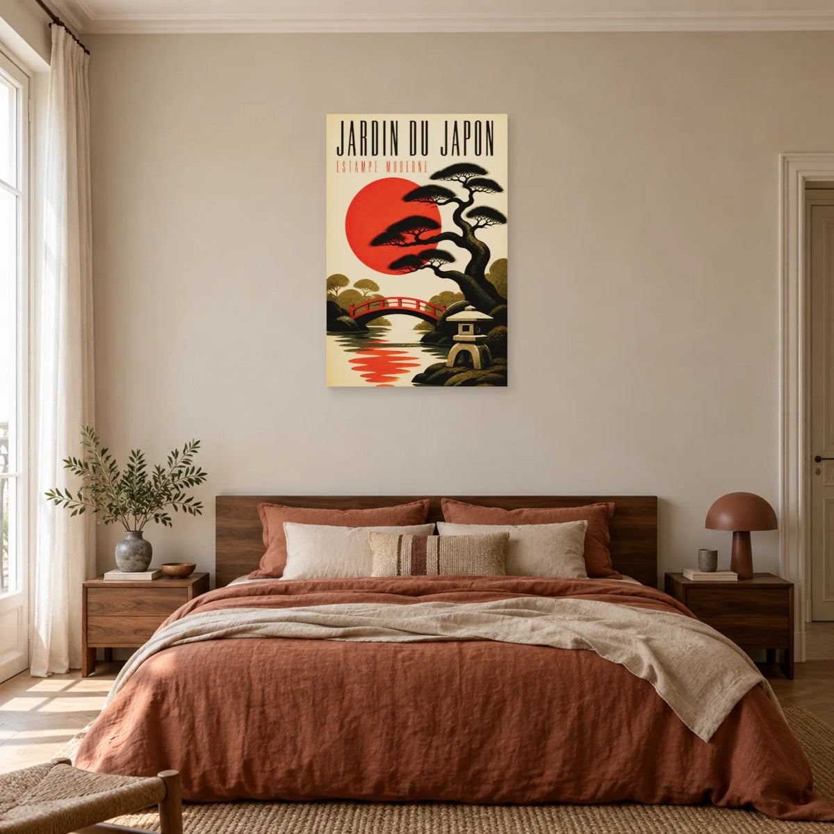 Affiche Jardin du Japon – Estampe Moderne dans une chambre - Art Virtuoso