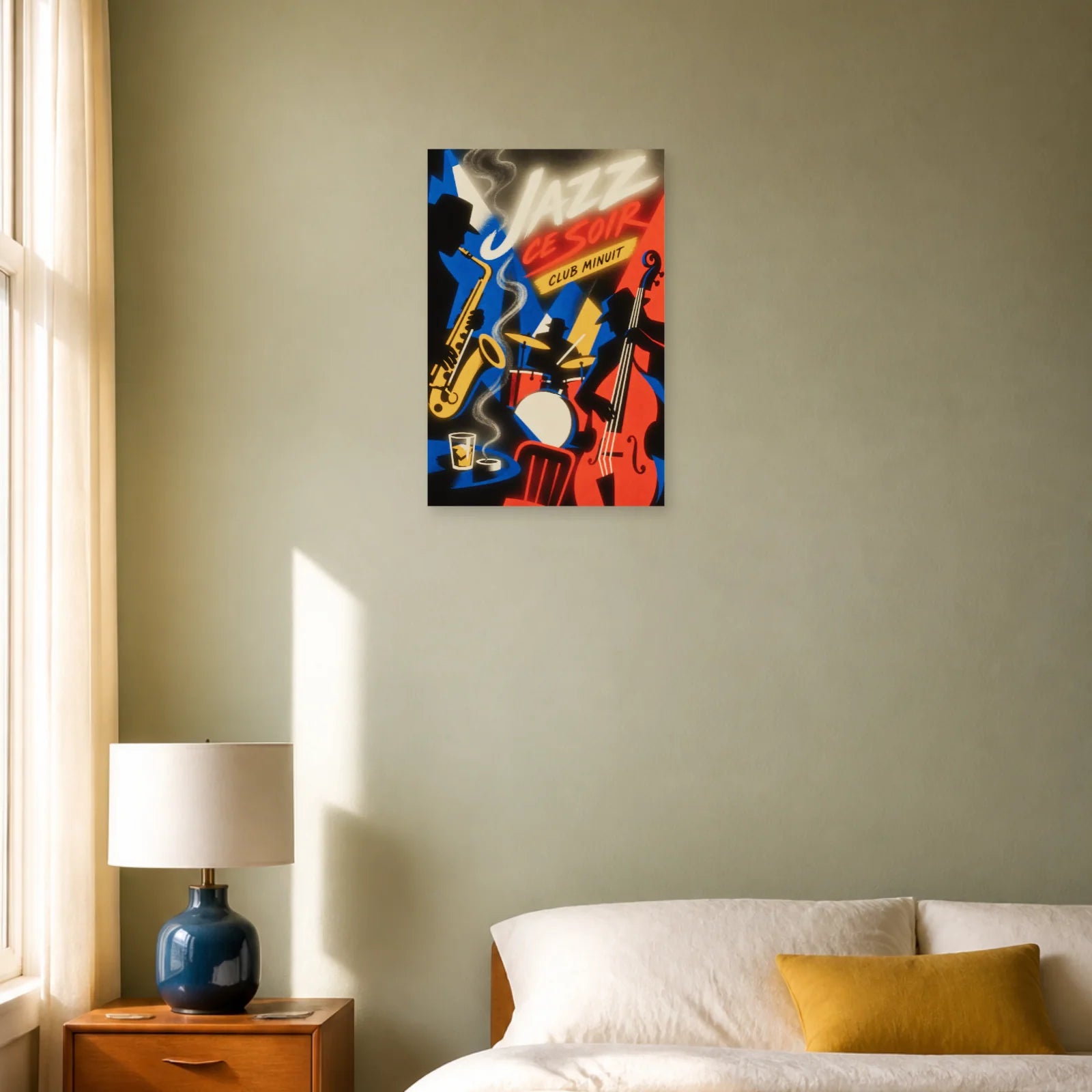 Affiche Jazz Ce Soir – Club Minuit dans une chambre - Art Virtuoso