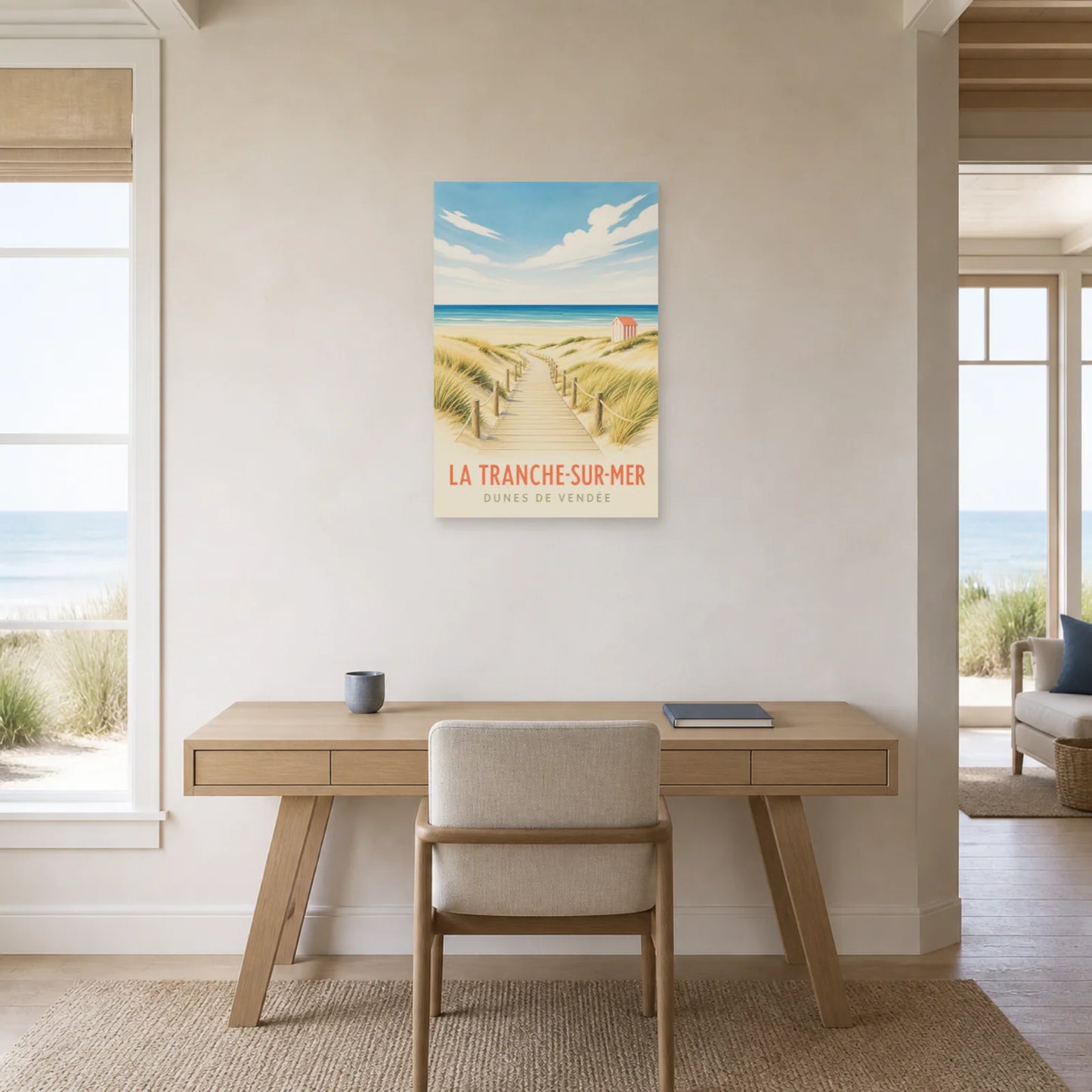 Affiche La Tranche-sur-Mer – Dunes de Vendée dans un bureau - Art Virtuoso