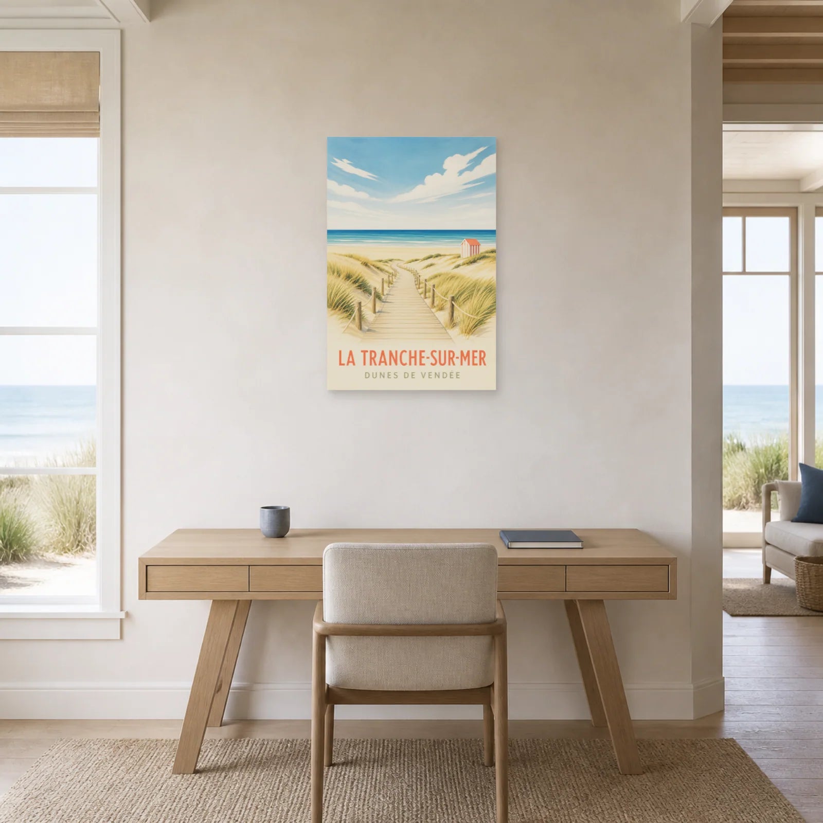 Affiche La Tranche-sur-Mer – Dunes de Vendée dans un bureau - Art Virtuoso