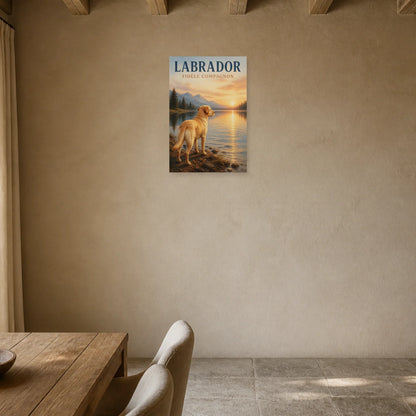 Affiche Labrador – Fidèle Compagnon dans une entrée ou un couloir - Art Virtuoso