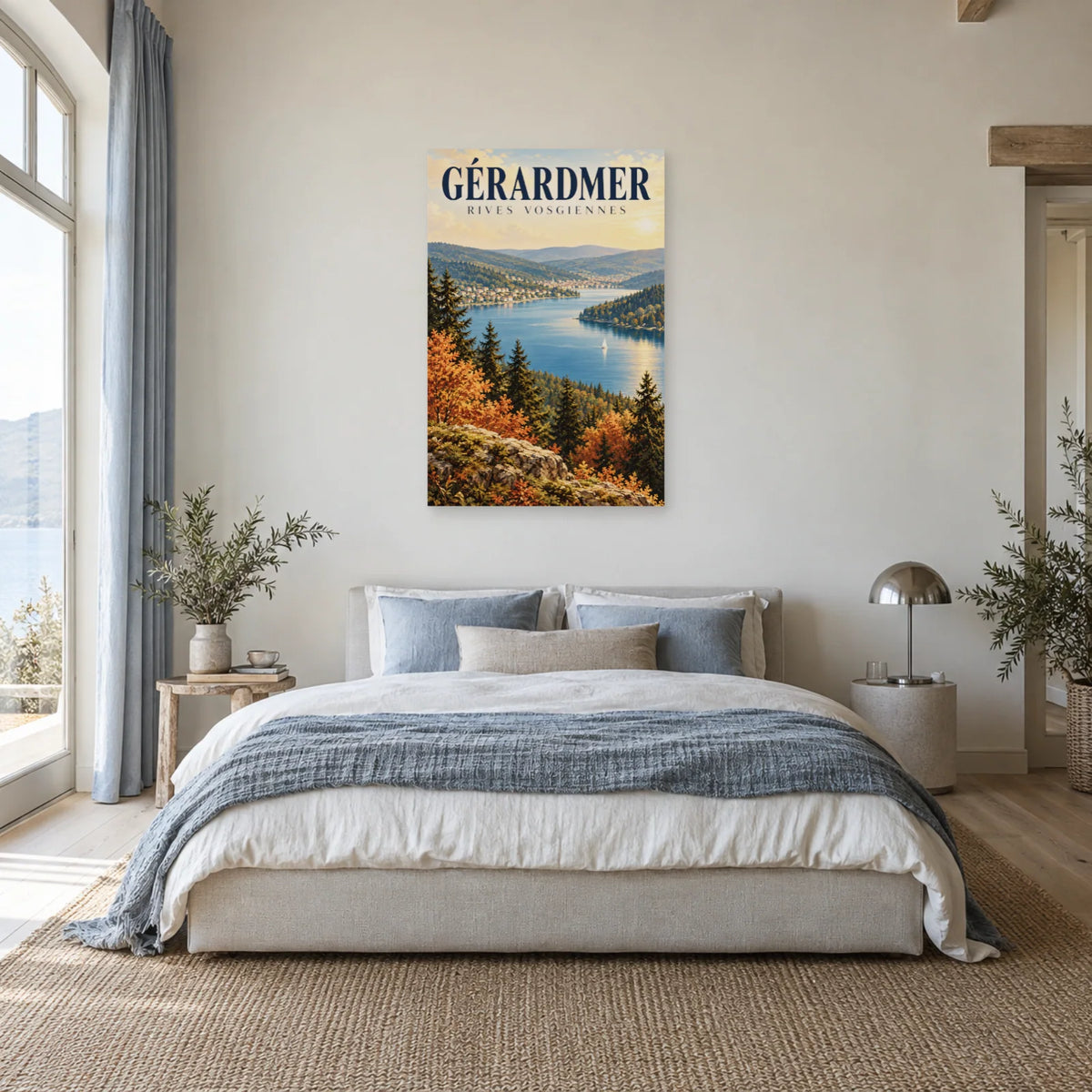 Affiche Lac de Gérardmer – Rives vosgiennes dans une chambre - Art Virtuoso