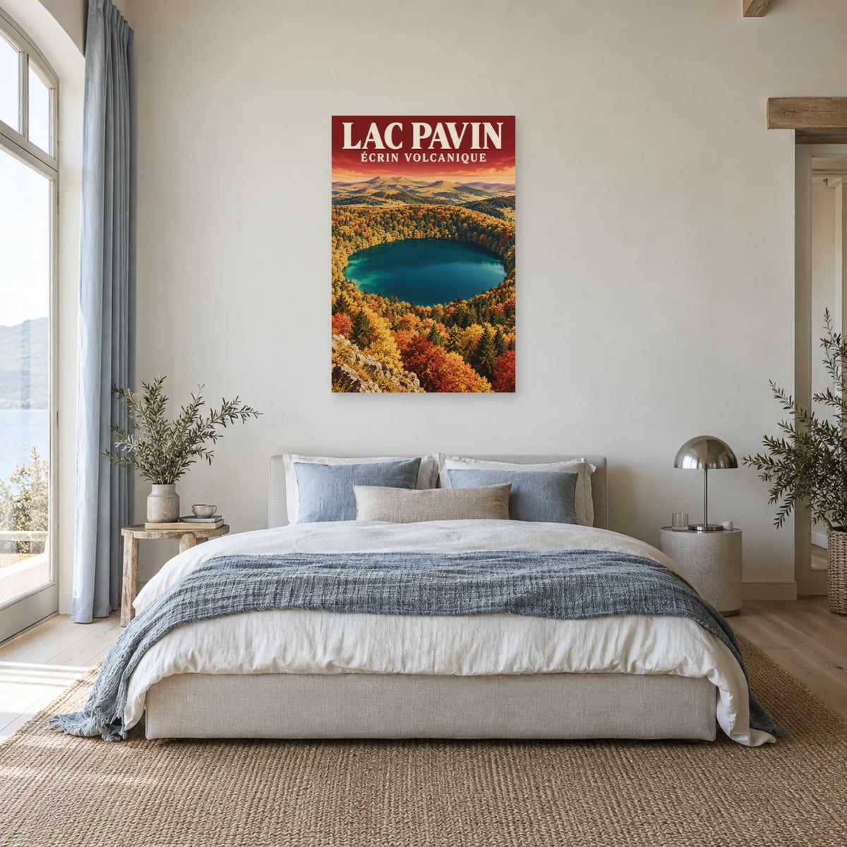 Affiche Lac Pavin – Écrin volcanique dans une chambre - Art Virtuoso