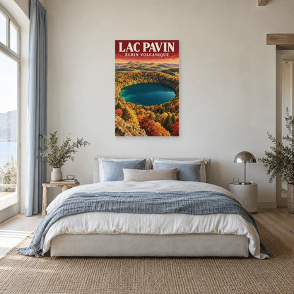 Affiche Lac Pavin – Écrin volcanique dans une chambre - Art Virtuoso
