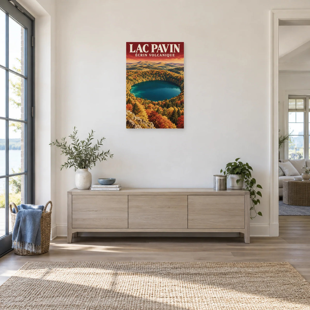 Affiche Lac Pavin – Écrin volcanique dans une entrée ou un couloir - Art Virtuoso