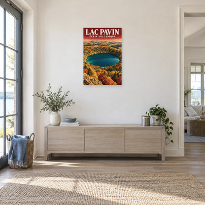 Affiche Lac Pavin – Écrin volcanique dans une entrée ou un couloir - Art Virtuoso