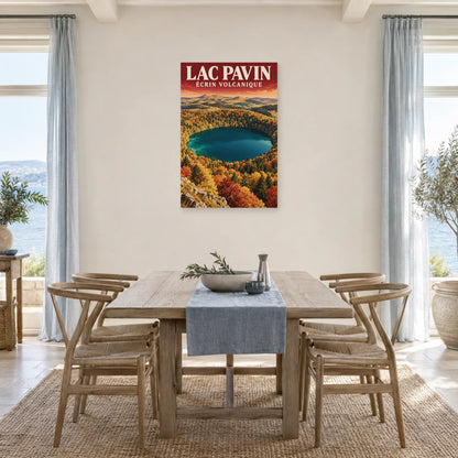 Affiche Lac Pavin – Écrin volcanique dans une salle à manger - Art Virtuoso