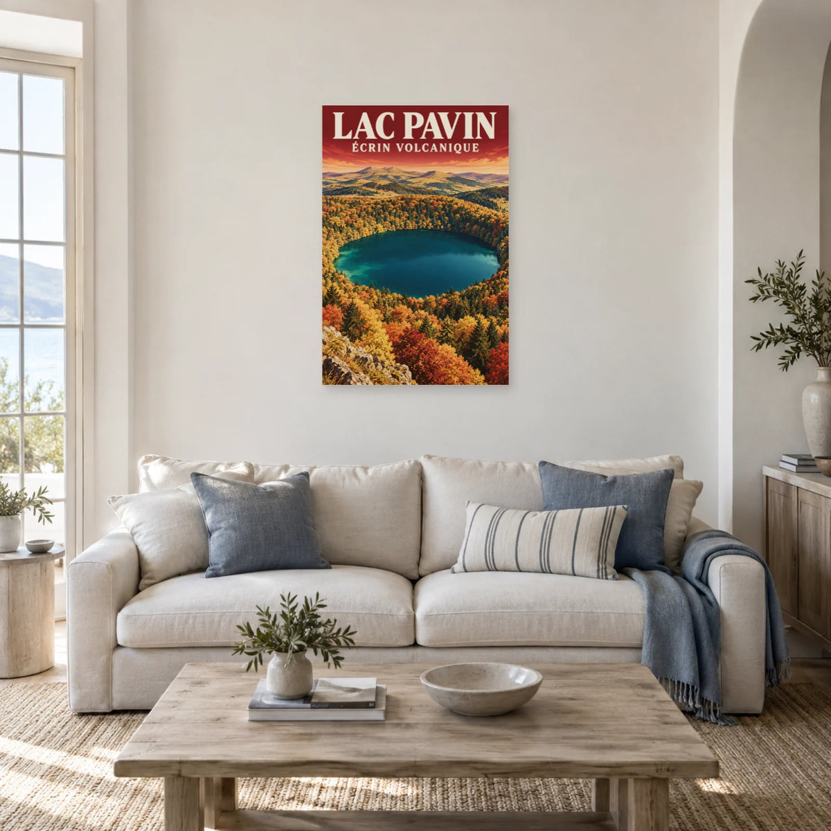Affiche Lac Pavin – Écrin volcanique dans un salon - Art Virtuoso