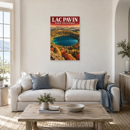 Affiche Lac Pavin – Écrin volcanique dans un salon - Art Virtuoso