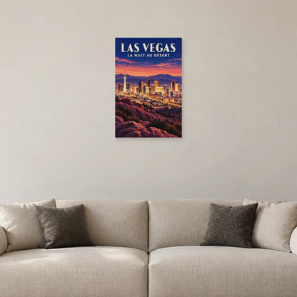 Affiche Las Vegas horizon du désert dans un salon - Art Virtuoso