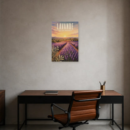 Affiche Lavande – Été en Provence dans un bureau - Art Virtuoso