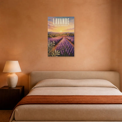 Affiche Lavande – Été en Provence dans une chambre - Art Virtuoso