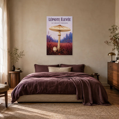 Affiche Lépiote élevée – Le grand parasol dans une chambre - Art Virtuoso