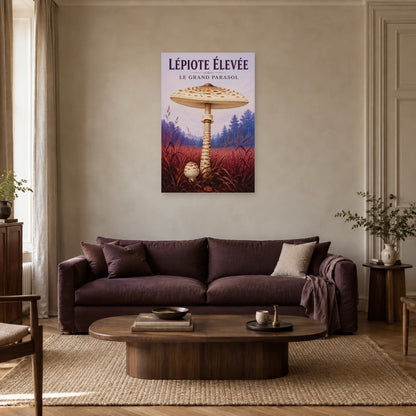 Affiche Lépiote élevée – Le grand parasol dans un salon - Art Virtuoso