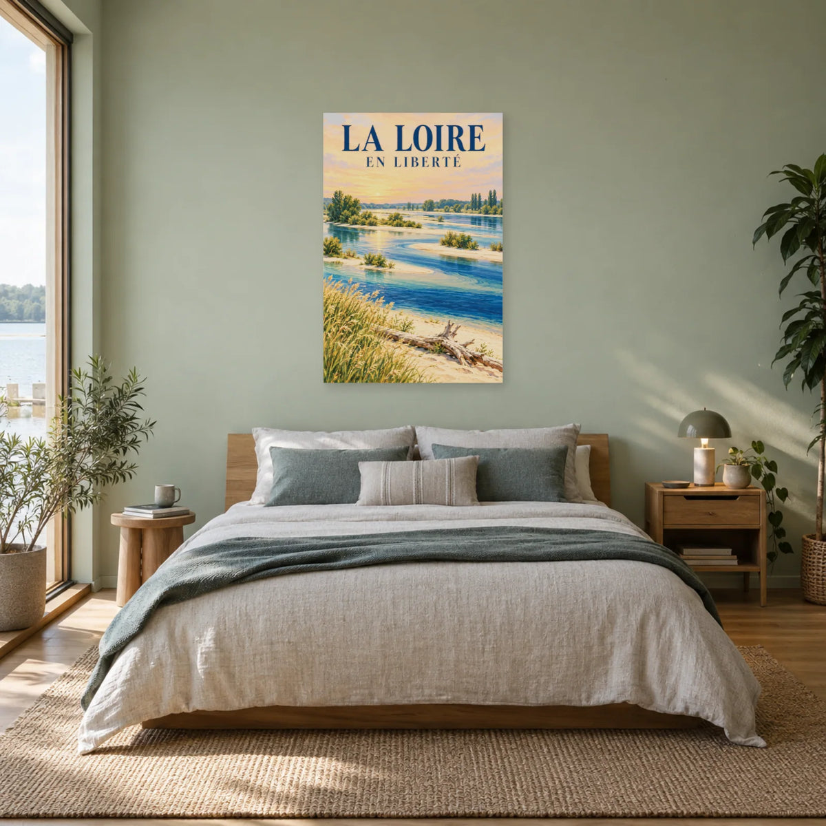 Affiche Loire – Bancs de sable en liberté dans une chambre - Art Virtuoso