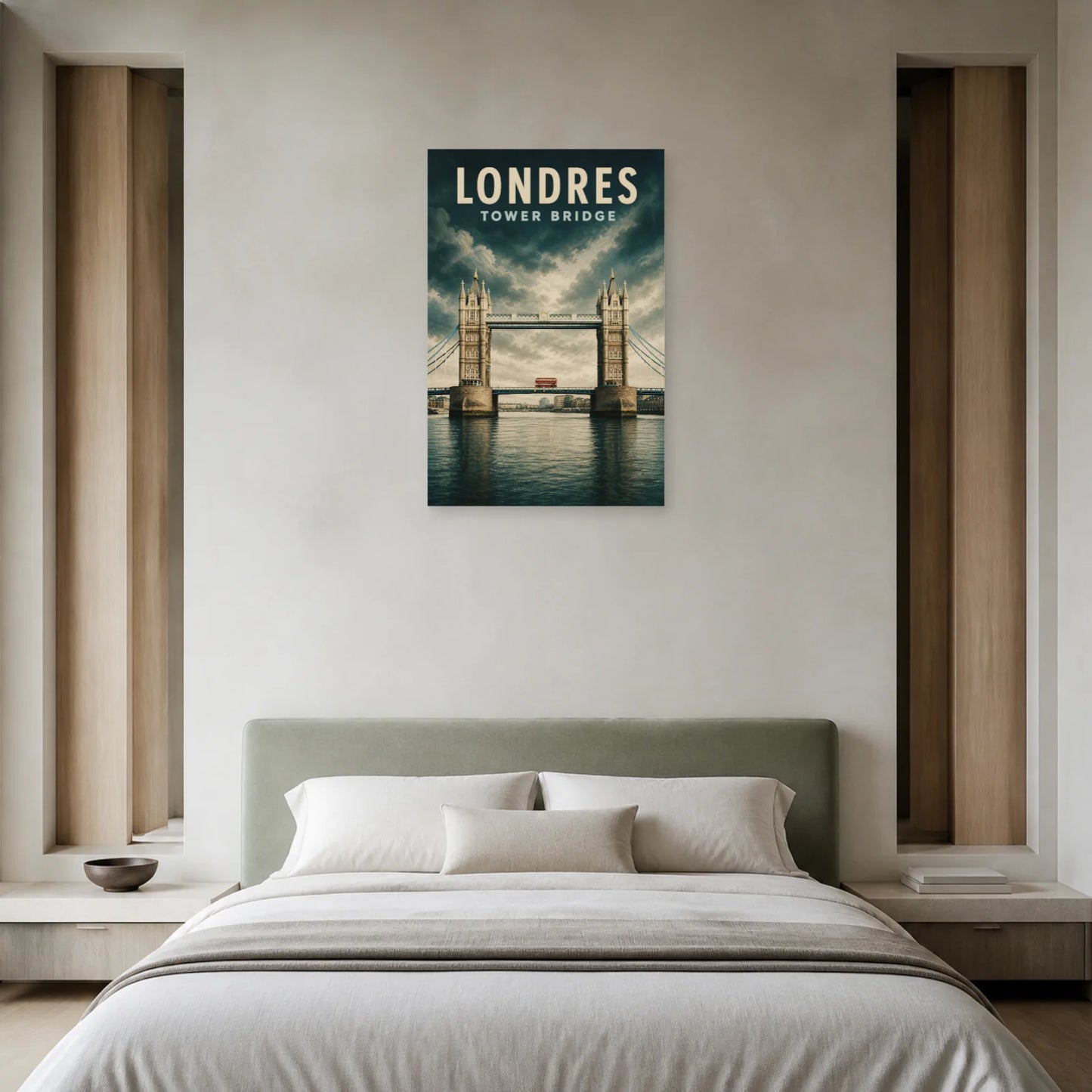 Affiche Londres – Tower Bridge dans une chambre - Art Virtuoso