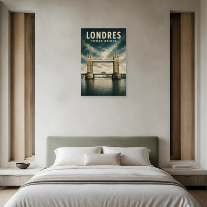 Affiche Londres – Tower Bridge dans une chambre - Art Virtuoso