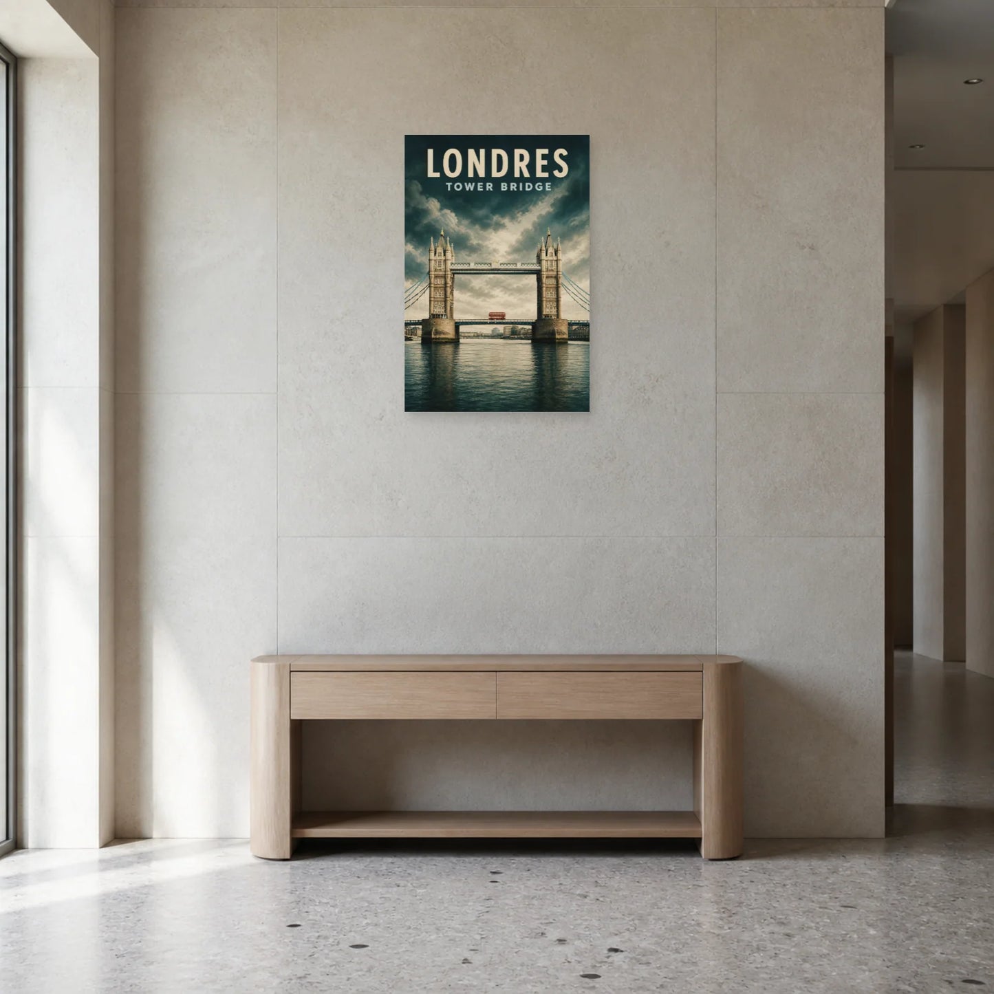 Affiche Londres – Tower Bridge dans une entrée ou un couloir - Art Virtuoso