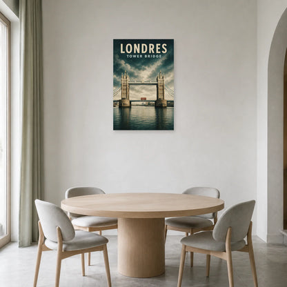 Affiche Londres – Tower Bridge dans une salle à manger - Art Virtuoso