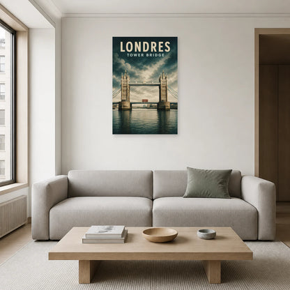 Affiche Londres – Tower Bridge dans un salon - Art Virtuoso