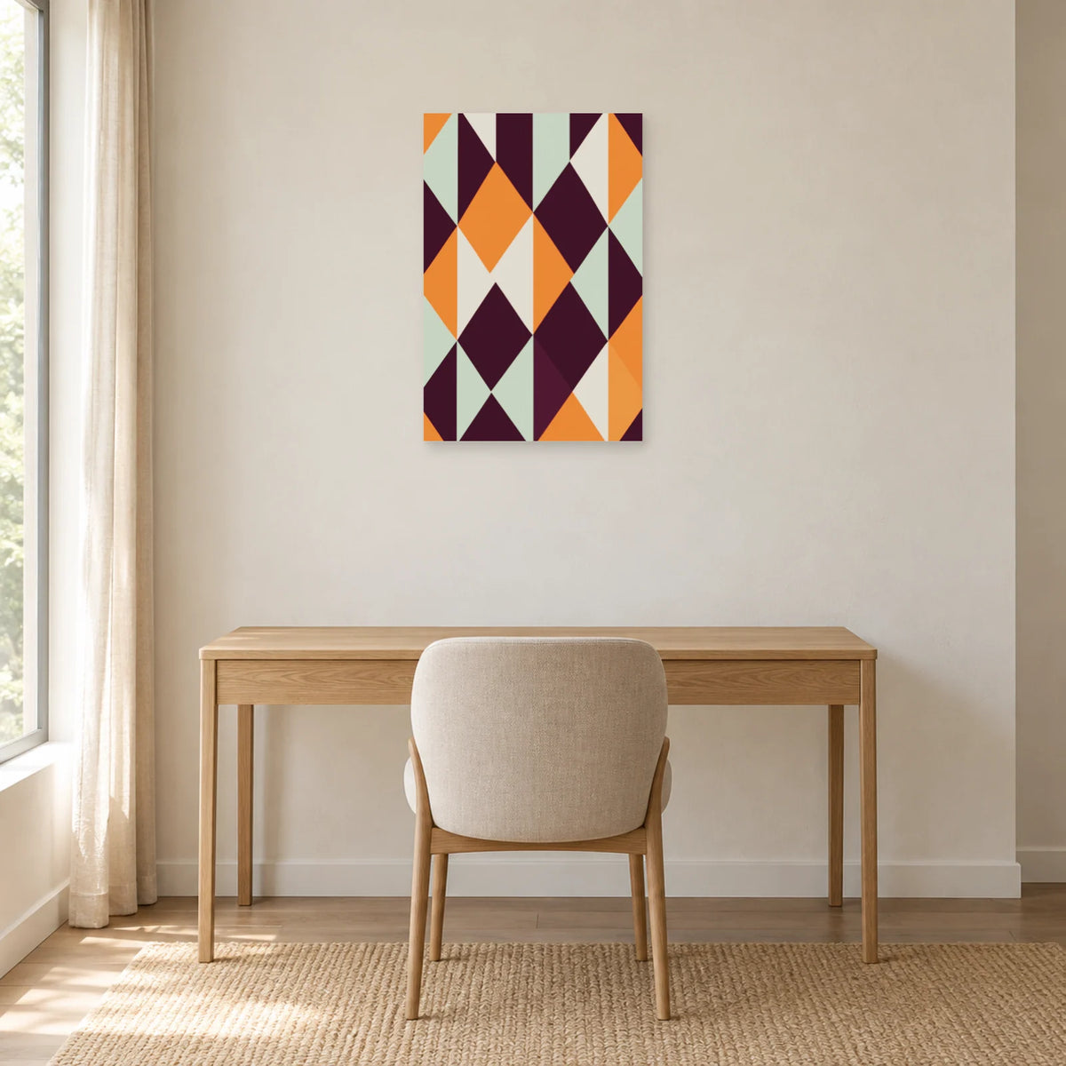 Affiche Losanges - Quinconce dans un bureau - Art Virtuoso